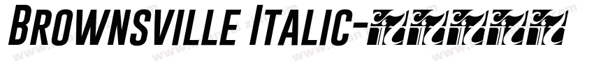 Brownsville Italic字体转换